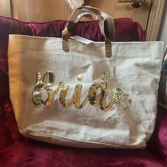 Mud Pie Bags Mud Pie Bride Tote Poshmark - Main Image